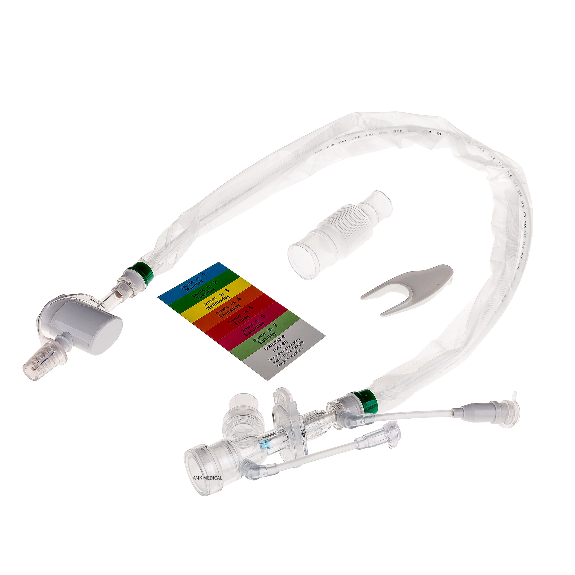 Closed Suction Catheter 72Hours for Adult, Double Swivel Elbow & Push